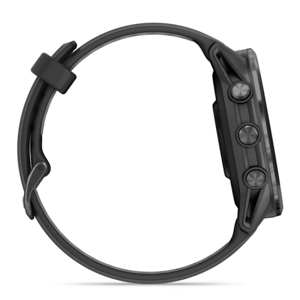 Смарт-годинник Garmin Forerunner 970 з вуглецево-сірим титановим безелем DLC, чорним корпусом та чорним ремінцем