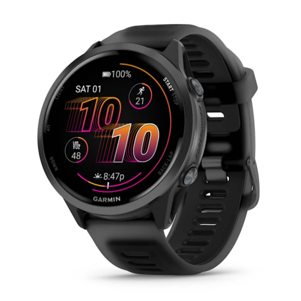 Garmin Forerunner 570 Smartwatch (47mm), Slate Gray Aluminum Bezel with Black Band