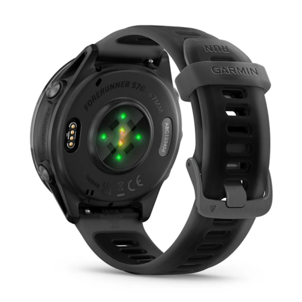 Garmin Forerunner 570 Smartwatch (47mm), Slate Gray Aluminum Bezel with Black Band