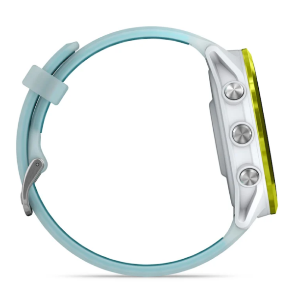 Garmin Forerunner 570 Smartwatch (47mm), Vivid Yellow Aluminum Bezel with White and Teal Strap
