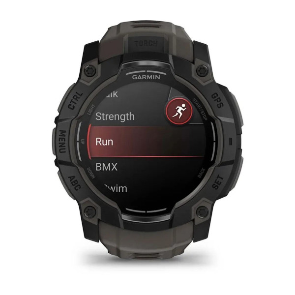 Смарт-годинник Garmin Instinct 3 (50 мм) AMOLED чорний/вугільний