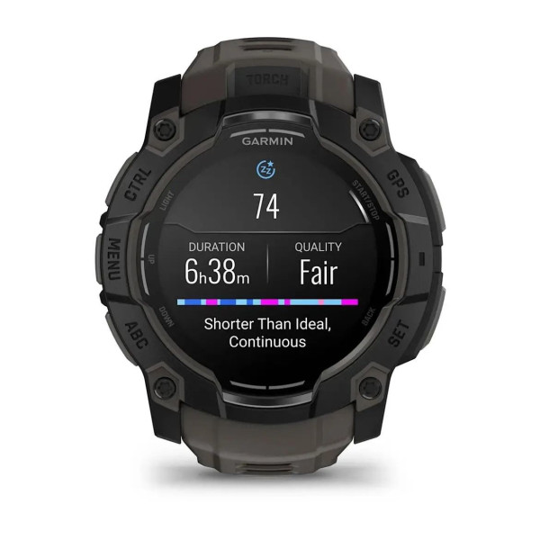 Смарт-годинник Garmin Instinct 3 (50 мм) AMOLED чорний/вугільний
