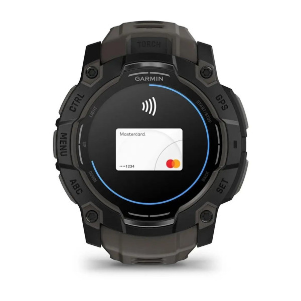 Смарт-годинник Garmin Instinct 3 (50 мм) AMOLED чорний/вугільний