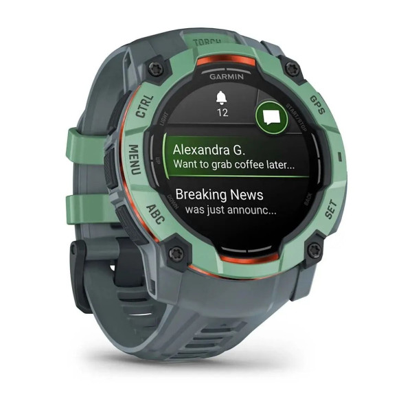 Смарт-годинник Garmin Instinct 3 (50 мм) AMOLED, колір неотропік / сутінковий