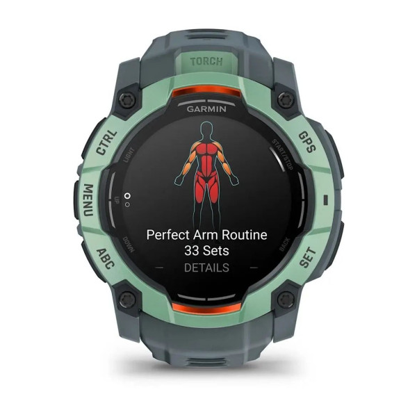 Смарт-годинник Garmin Instinct 3 (50 мм) AMOLED, колір неотропік / сутінковий