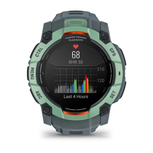 Смарт-годинник Garmin Instinct 3 (50 мм) AMOLED, колір неотропік / сутінковий