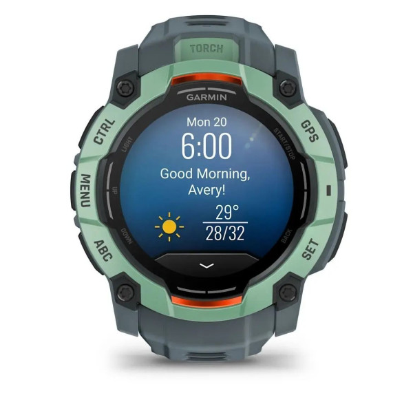 Смарт-годинник Garmin Instinct 3 (50 мм) AMOLED, колір неотропік / сутінковий