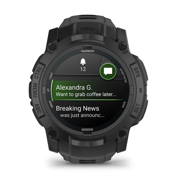 Смарт-годинник Garmin Instinct 3 (50 мм) AMOLED Tactical Edition чорний