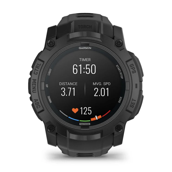 Смарт-годинник Garmin Instinct 3 (50 мм) AMOLED Tactical Edition чорний