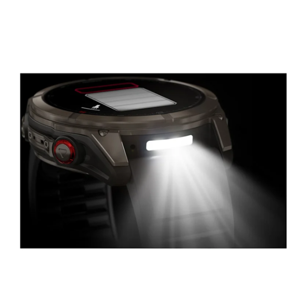 Garmin Fenix ​​8 Pro (51mm) AMOLED Sapphire Titanium Smartwatch with Graphite Black Silicone Strap
