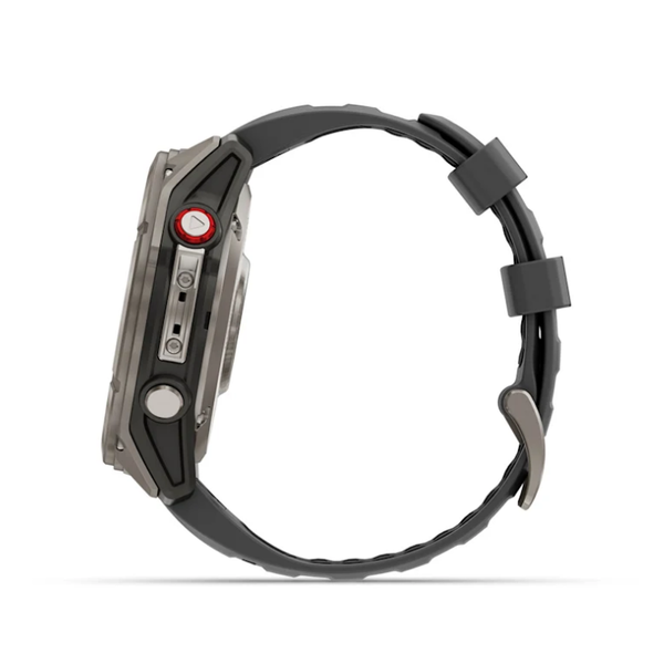 Garmin Fenix ​​8 Pro (51mm) AMOLED Sapphire Titanium Smartwatch with Graphite Black Silicone Strap