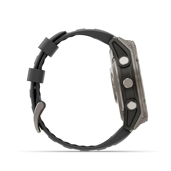 Garmin Fenix ​​8 Pro (51mm) AMOLED Sapphire Titanium Smartwatch with Graphite Black Silicone Strap