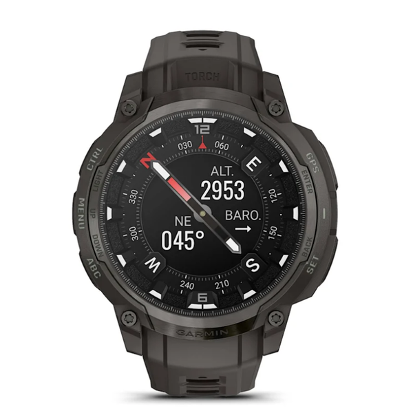Смарт-годинник Garmin Instinct Crossover AMOLED кольору деревного вугілля