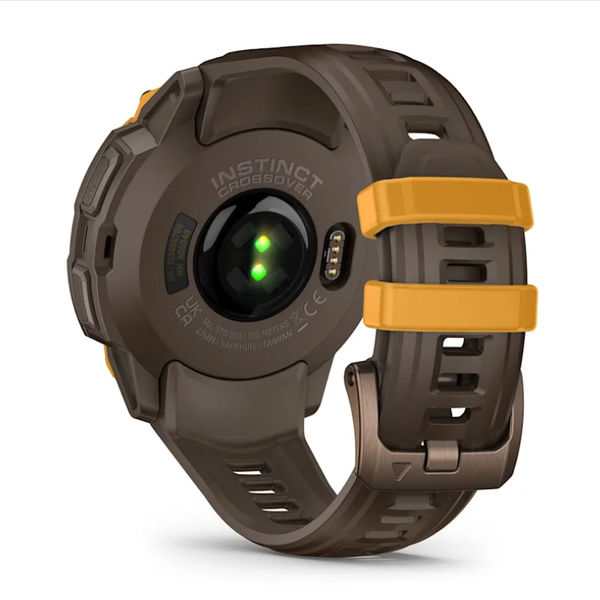 Смарт-годинник Garmin Instinct Crossover AMOLED кольору бронза/сонячний промінь