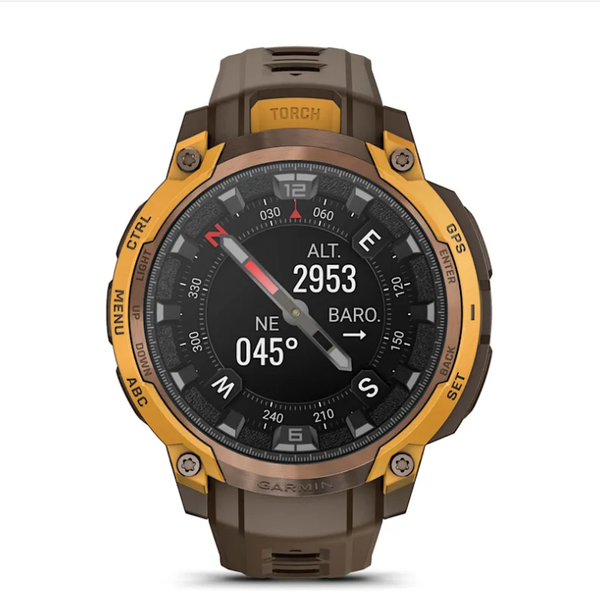 Смарт-годинник Garmin Instinct Crossover AMOLED кольору бронза/сонячний промінь