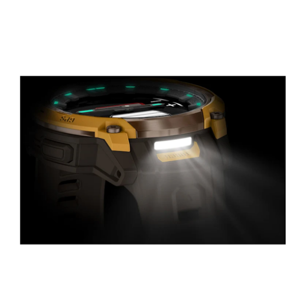 Смарт-годинник Garmin Instinct Crossover AMOLED кольору бронза/сонячний промінь