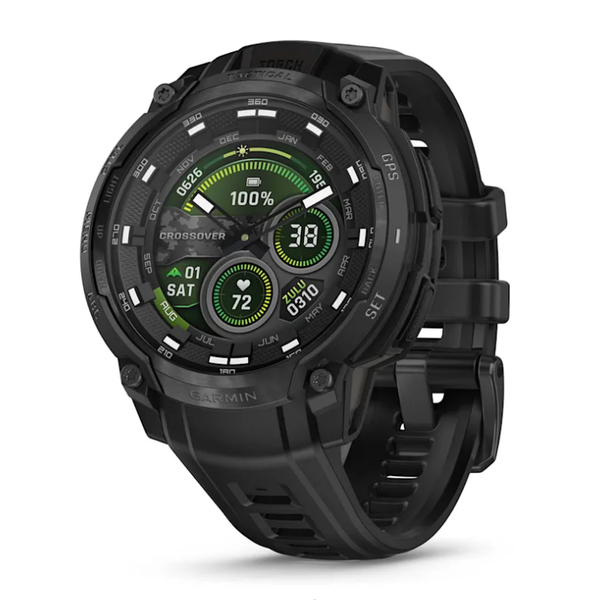 Смарт-годинник Garmin Instinct Crossover AMOLED – Tactical Edition чорний