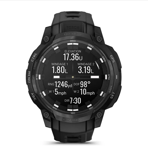 Смарт-годинник Garmin Instinct Crossover AMOLED – Tactical Edition чорний