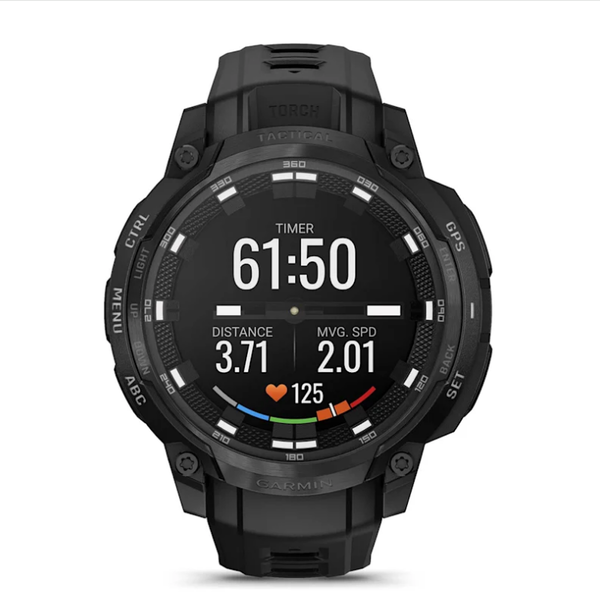Смарт-годинник Garmin Instinct Crossover AMOLED – Tactical Edition чорний