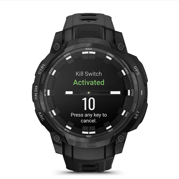 Смарт-годинник Garmin Instinct Crossover AMOLED – Tactical Edition чорний
