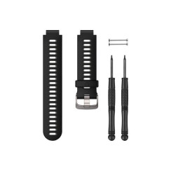 Ремінець Garmin для годинника Forerunner 735XT/230/235/630 чорний/сірий, 22 мм