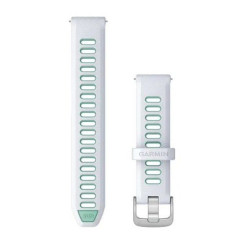 Garmin 18mm Forerunner 265S White/Neo Tropic Watch Band with Silver Buckle