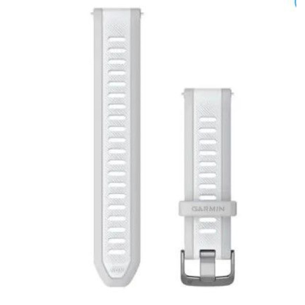Garmin 20mm Light Gray/White Quick Release Strap for Forerunner, Venu, and other watches