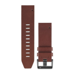Garmin QuickFit 22 Brown Leather Watch Band for Fenix ​​5, Forerunner 935, Approach S60, Quatix 5