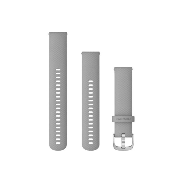 Ремінець Garmin для Venu Sq/Forerunner 245/645/Vivoactive 3/Vivomove (20 мм) силіконовий світло-сірий