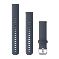 Garmin 18mm Watch Band for Venu, Vívoactive, Forerunner, Blue Granite with Silver Hardware