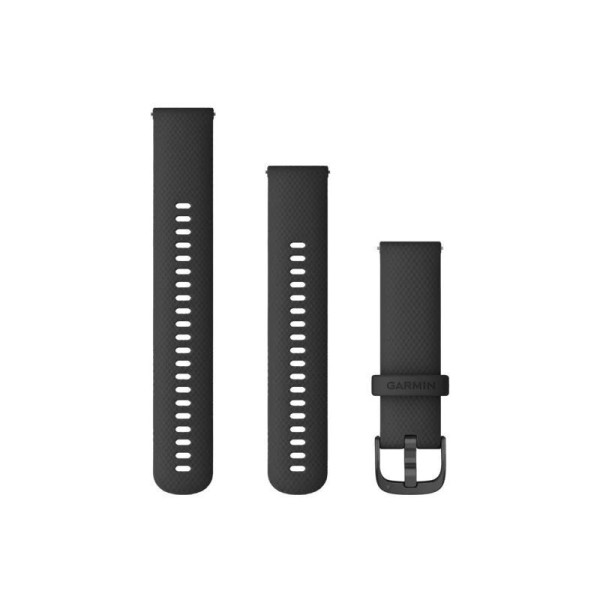 Ремінець Garmin силіконовий для годинника Vivoactive 4, Venu 2, Forerunner 255, чорний (22 мм)