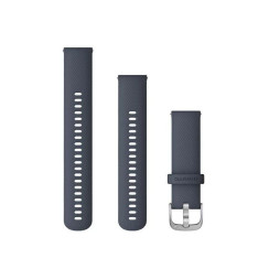 Garmin 22mm Quick Release Strap for Forerunner 255/265/745, Venu 2/3 and More, Blue Granite with Silver Buckle