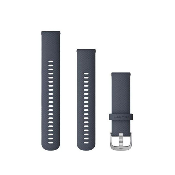 Garmin 22mm Quick Release Strap for Forerunner 255/265/745, Venu 2/3 and More, Blue Granite with Silver Buckle