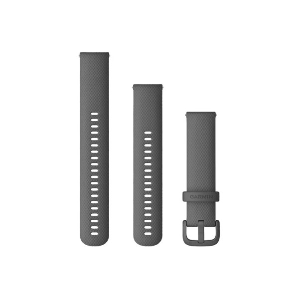 Ремінець Garmin для Venu Sq/Forerunner 245/645/Vivoactive 3/Vivomove (20 мм), темно-сірий