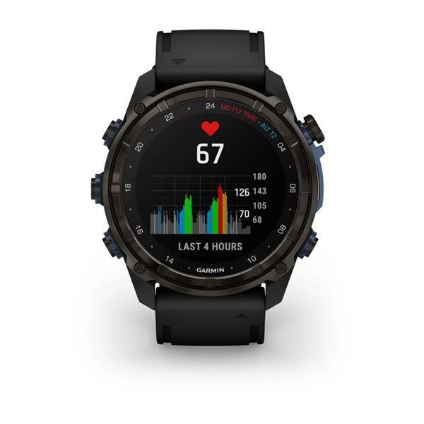 Garmin Descent Mk3i Smartwatch - 51mm Carbon Gray DLC Titanium with Black Silicone Strap + Descent T2 Transceiver