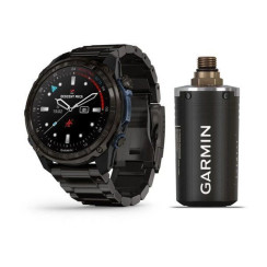 Garmin Descent Mk3i Smartwatch - 51mm Carbon Gray DLC Titanium with Titanium Bracelet + Descent T2 Transceiver