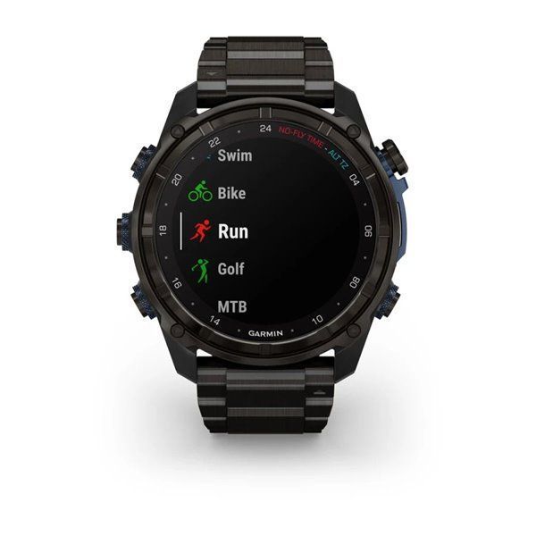 Garmin Descent Mk3i Smartwatch - 51mm Carbon Gray DLC Titanium with Titanium Bracelet + Descent T2 Transceiver