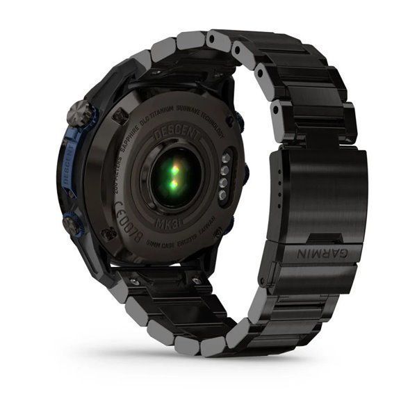 Garmin Descent Mk3i Smartwatch - 51mm Carbon Gray DLC Titanium with Titanium Bracelet + Descent T2 Transceiver