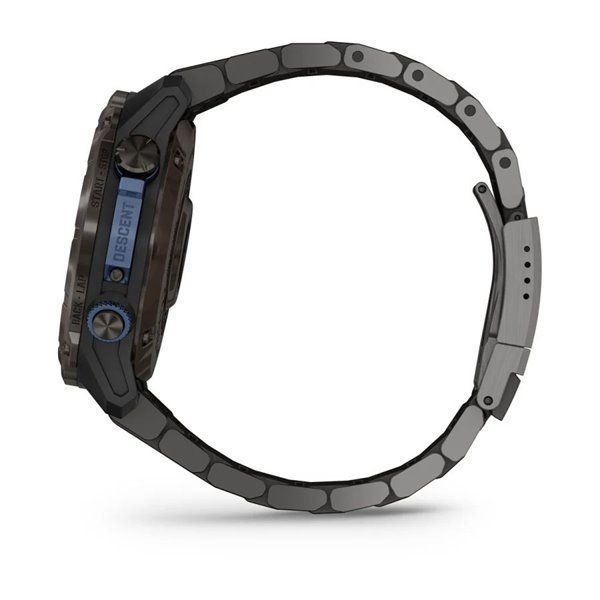 Garmin Descent Mk3i Smartwatch - 51mm Carbon Gray DLC Titanium with Titanium Bracelet + Descent T2 Transceiver