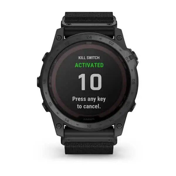 Garmin Tactix 7 Pro Edition Smartwatch in Black with Black and Brown Nylon Bands