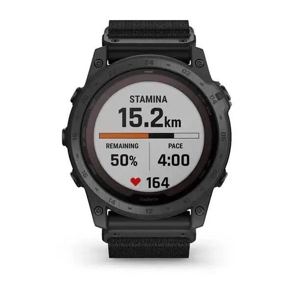 Garmin Tactix 7 Pro Edition Smartwatch in Black with Black and Brown Nylon Bands