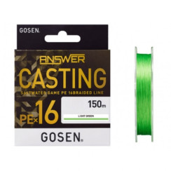 Cord Gosen Answer Casting PE X16 Light Green 150m #0.8 20 lb/9.1kg