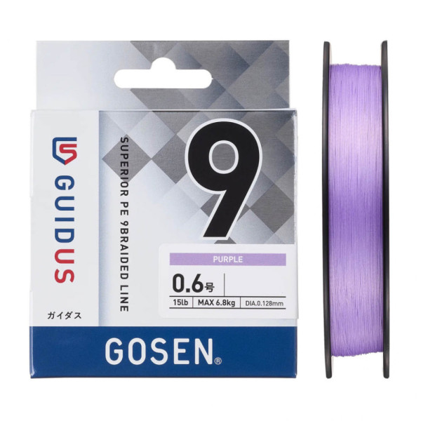 Шнур Gosen GUIDUS PEx9 Purple 150m #0.6 15lb/6.80kg