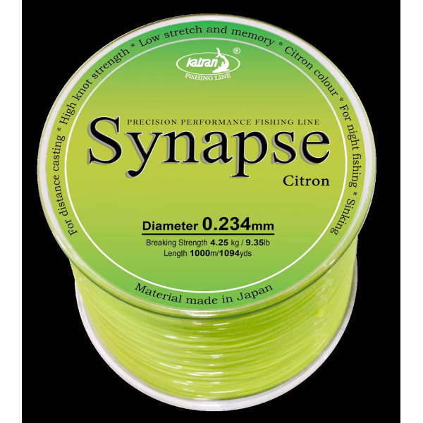 Katran Synapse Citron 1000m (lemon) 0.286mm 13.25lb/6kg fishing line