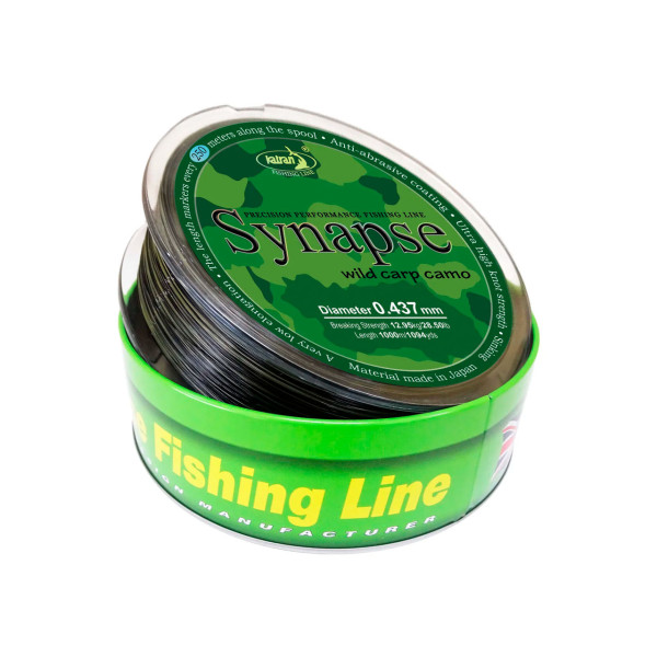 Лісочка Katran Synapse Wild Carp Camo 1000м (Dark Camo) 0.309mm 14.4lb