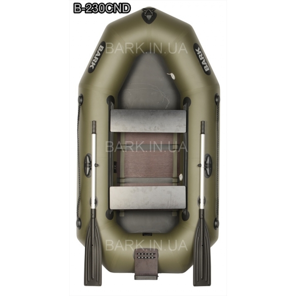B-230CN Inflatable boat Bark two-seater with outboard transom, rowing