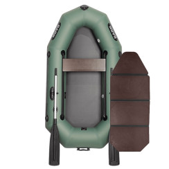 Inflatable PVC boat Bark B-220D, rowing, two-seater with a folding slats