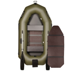 Inflatable PVC boat Bark B-230N, rowing, two-seater with a folding slats