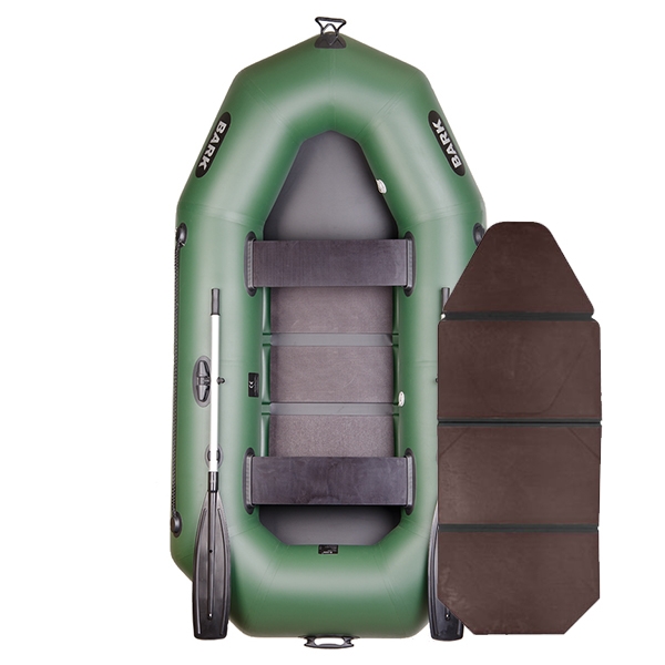 Inflatable PVC boat Bark B-250, rowing, two-seater with a folding slats