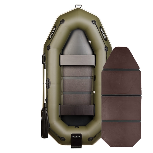 Inflatable PVC boat Bark B-260NP, rowing, two-seater with a folding slats
